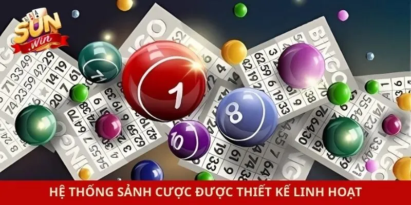 Hệ thống sảnh cược được thiết kế linh hoạt
